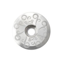 MUQZI-자전거 티타늄 합금 헤드셋 캡 경량 스템 탑 MTB 로드 자전거 파워 28.6mm 1 1/8 포크 부품, [12] Silver Ruyan