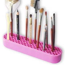 실리콘 네일 브러쉬 홀더 꽃이 받침대 / 핑크 레드 색상 (택1)