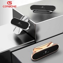 [럭키카] 제네시스 GV80 GV70 미니멀 스마트폰 자석 거치대 홀더, 로테이션형, 그레이, 1개