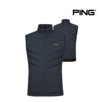[핑골프(P)] 핑 남성 솔리드 구스 다운 점퍼 베스트 P111B3JV421_GY