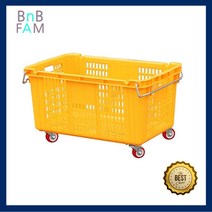 바퀴달린 이사바구니 이사짐 과일 운반상자 접이식구루마 이동대차 산업용, 1개, 바구니카트 빨강