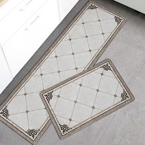 유럽풍 고급 수입 씽크대 바닥 주방 매트 특대 발매트 PVC 씽크매트 대형, G