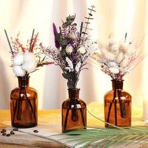 발향 좋은 프리미엄 플라워 프리저브드 디퓨저 실내방향제 200ml, 꽃 선택:목화 크리스마스|향 선택:핑크 샌드
