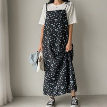 플라워 뷔스티에 롱원피스