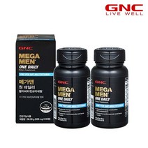[지앤씨] [GNC] 메가맨 원 데일리 멀티비타민 앤 미네랄 (60정) 60일분 x2병, 60정, 2개