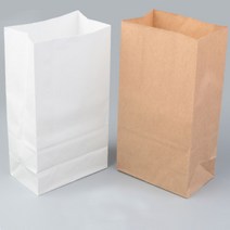 누런 무지봉투 빵포장종이가방 답례품선물포장 쇼핑백, 색상/사이즈, 대 - 브라운