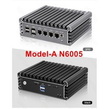 미니 PC 2022 25G 소프트 라우터 11th 펜티엄 N6005 N5105 4 인텔 i226 Nics 2 NVMe DDR4 팬리스 방화벽 기기 VPN 서버, CN, 8GB DDR4 128GB NVMe + 미국, ModelA Pentium N6005