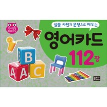 (은하수미디어) 실물 사진과 문장으로 배우는 영어카드 112장