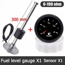 7가지 색상의 연료 레벨 게이지 백라이트 0 190 Ohm 센서가 자동차 보트에 적합 RV Camper 12V 24V, 10 BN 300MM