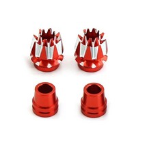 FRSKY X7 FLYSKY I6S I6 I6X 점퍼 T18 Taranis X9dfutaba DX6 DX7S 용 금속 M3 송신기 로커 스틱 엔드, [02] Red