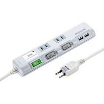 일본직발송 3. 산와 서플라이(SANWA SUPPLY) 산와 서플라이 USB 충전 포트 부착 절전 탭(면 패스너 포함), 3M, 2개 입_One Color, 상세 설명 참조0, 상세 설명 참조0