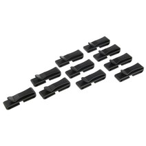 QDY 10x 블랙 플라스틱 버클 배낭 웨빙 스트랩 벨트 클립 38 / 48mm 종료, 검은1