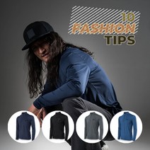 10FASHION TIPS/국내생산 아트랜드 남성용 봄 여름 기능성 스판 등산복 작업복 일상복 긴팔 상의 집업 티셔츠