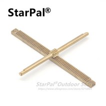 랙기어 StarPal 황동 풀 메탈로 만든 포커서용 기어 액슬 랙 DIY 랙 및 피니언 망원경 팩트 0.5M 샤프트, 1.1 rack and gear axle