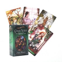 그린 마녀 타로 카드 데크 파티 보드 게임 오라클 놀, 78PCS TT41