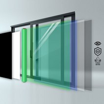 창문 단열필름 시트지 시선차단 반투명 1mx10m 무점착, 실버그레이1x10m