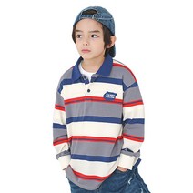 더베이지 봄 주니어 남아 긴팔 티 폴루스 패치 카라티 B2959 아동 초등학생 티셔츠