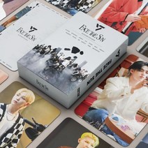 55 개/대 Kpop 17 얼굴 태양 엽서 Lomo 카드 앨범 패션 귀여운 그룹 아이돌 인쇄 팬 선물, SEVENTEEN-7