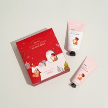 파시 고보습 핸드크림 40ml+80ml 2종 선물세트, 피치(크리스마스)