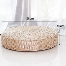 짚 다다미 매트 요가 두꺼운 명상 지상 쿠션 등나무 Pu Pucao 다도, [03] 3