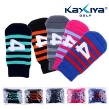 골프용품 카시야 스트라이프 니트 양말 아이언커버 (10개입), 진그레이_연그레이