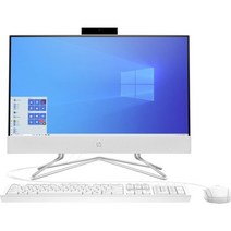 HP 22 올인원 데스크탑 AMD Athlon Silver 3050U 프로세서 Radeon 그래픽 4GB RAM 256GB SSD Windows 11 Home, 12GB 램   512기가바이트 SSD