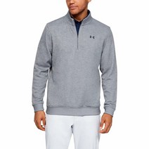 Under Armour 남성용 스톰 플리스 QZ 스웨터 트루 그레이 헤더 SM, Small