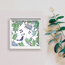 수재샵 북유럽BIRD시리즈 (라운드 2.8mm 3D 가로 30cm X 세로 30cm) 보석십자수, 북유럽 BIRD 1