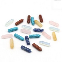 5/10 개/대 6 각형 돌 장식 자연 로즈 석 영 오 팔 청록색 노란색 옥 골드 모래 Sodalite 치유 크리스탈 홈, 10PC, Mix-color