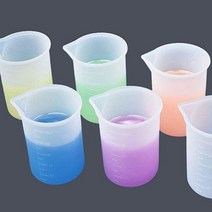 실리콘 비커 100ml 계량컵 교반컵 레진 아트 만들기 공예 재료