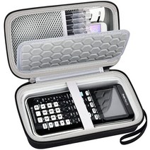 PAIYULE Texas Instruments Ti Nspire CX CAS II Ti-84 Plus CE 그래픽 계산기용 여행용 케이스 펜 케이블 기타 액세서리를 위한 대용량 -, Grey PAIYULE _for TI-Nspire CX