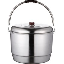 선학 국산 스텐27종 인덕션겸용 들통 찜솥, 선학 특대형 스텐 들통 25L