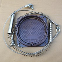 멧돼지 올무 덫 트랩 스프링와이어 야생동물퇴치기 포획, 페달