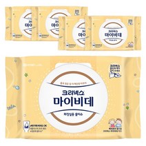크리넥스 마이비데 키즈 캡형 40매 5팩 어린이 아기 유아 화장실 물티슈, 40매 5개