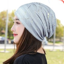 모자녀 봄가을 얇은 레이스 풀오버 모자 야외 큐빅 스카프 모자 여퇴적 화학요법 모자
