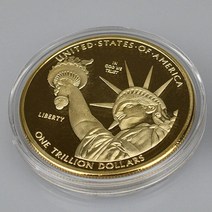 1 조 달러 동전 순은 도금 미국 컬렉션 리버티 메탈 코인, Gold coin