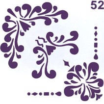 스텐실 도안 문양52번 B-07-052