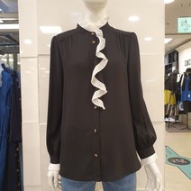 블루페페 부평점 정교한 플리츠 프릴넥 섬세한 잔주림핏이 담겨 있는 간절기 블라우스예요