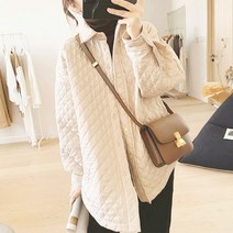 이노뱅크 여성 무지 단색 누빔 셔츠 INO419A