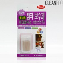 미라클픽스 초강력 접착보수제 목재용 메꾸미/타일메꾸미/우드필러/보수제/메꿈제/흡집제거/퍼티/못구멍막기/보수용품/크랙보수, 1세트