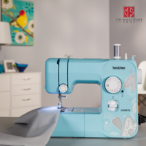 브라더 미싱 재봉틀 부라더 Brother LX3817A 17-Stitch Full-size Sewing Machine Aqua Free-motion New