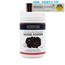 뉴질랜드 피터앤존 초록잎홍합 머슬 파우더 가루 100g 3통, 1통