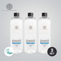 [아이너바움] 비건인증 올인원 1종 식기세척기 세제 500ml 3개세트, 올인원 식기세척기 세제3개, 상세설명 참조