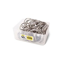 실버 카드링(소) 50 mm - 개입 1팩 독서링 플라스틱카드링 더블클립 페이퍼클립 컬러클립 대형클립