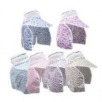 KR가리개 꽃무늬 여름 작업 햋빛 농부 차단 농촌 농사 농모 여자 자외선 [당일발송] 모자 밭일