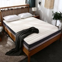 베스트 슬립 패밀리 저상 토퍼 가족 침대 매트 8cm 라텍스 메모리 폼 리스 두꺼운, 120x200cm 8cm, 하얀