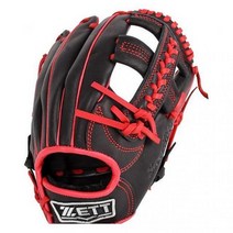 제트 굿템 우투 내야수용 가죽 야구글러브 블랙레드