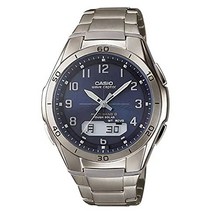 카시오casio 티타늄 전파 솔러 손목시계 통판 모델 wva-m640td-2ajf웨이브 셉터 솔러 전파 티타늄 통판 맨즈