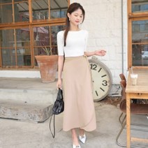 데일리앤 이브 롱 플레어 랩스커트