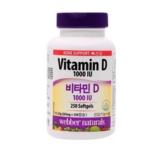 웨버 내추럴 비타민D 205mg x 250캡슐, 3개